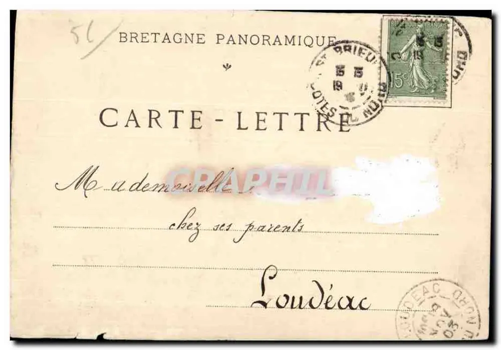 Carnac — Vue générale — Bretagne panoramique - Verso