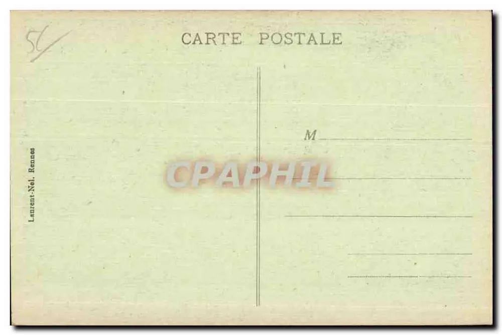 Carnac - Porcile della Chiesa — editore Laurent-Nel, Rennes, n° 1018 - Verso