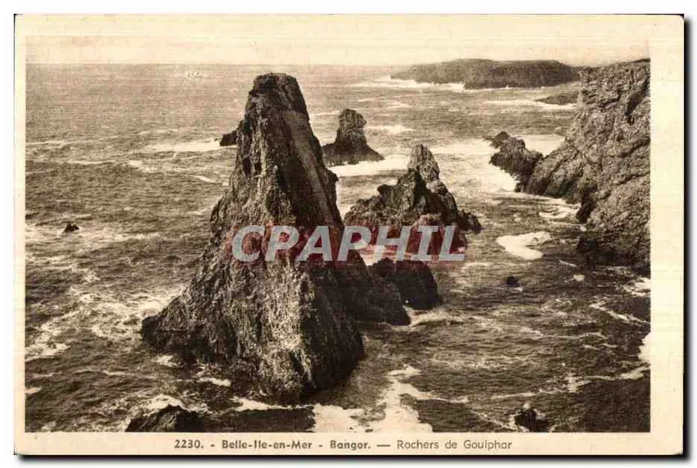 Belle-Île-en-Mer - Bangor — Goulphar-Felsen - Vorderseite