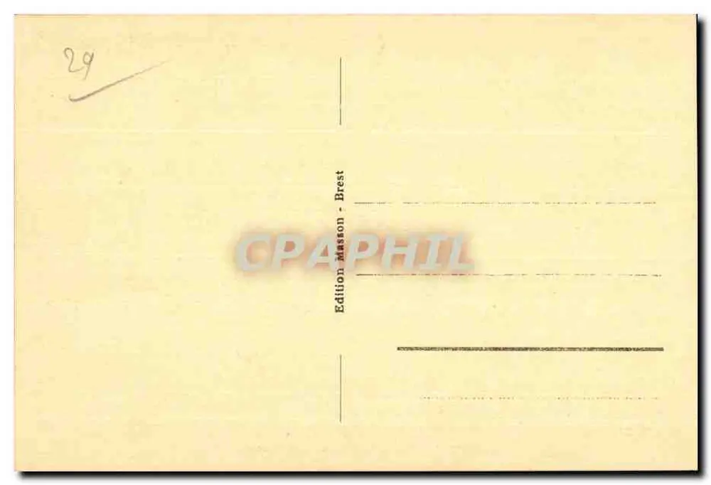 Brest - La Bahía y la Entrada de la Penfeld — Edición Masson - Brest, n°12 - Reverso