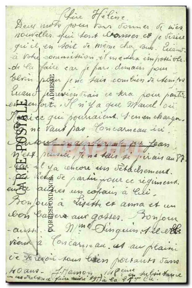 Beg-Meil — Rocca detta "Testa di Cane" — LL. - Verso