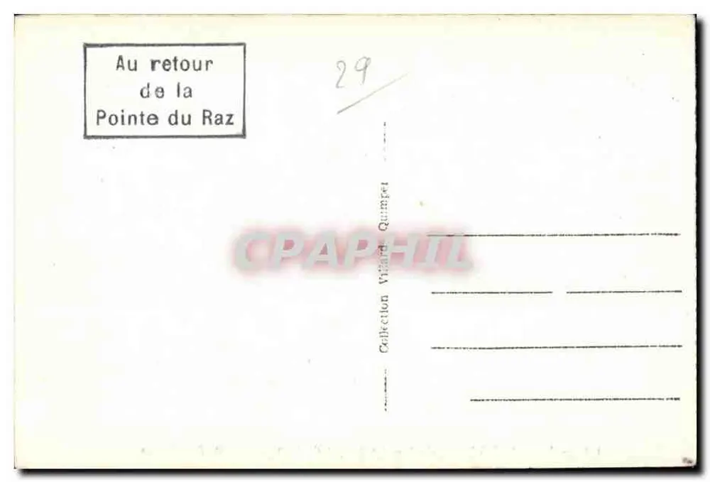 Bucht der Trepasses — Der Punkt du Van — Region Audierne - Rückseite