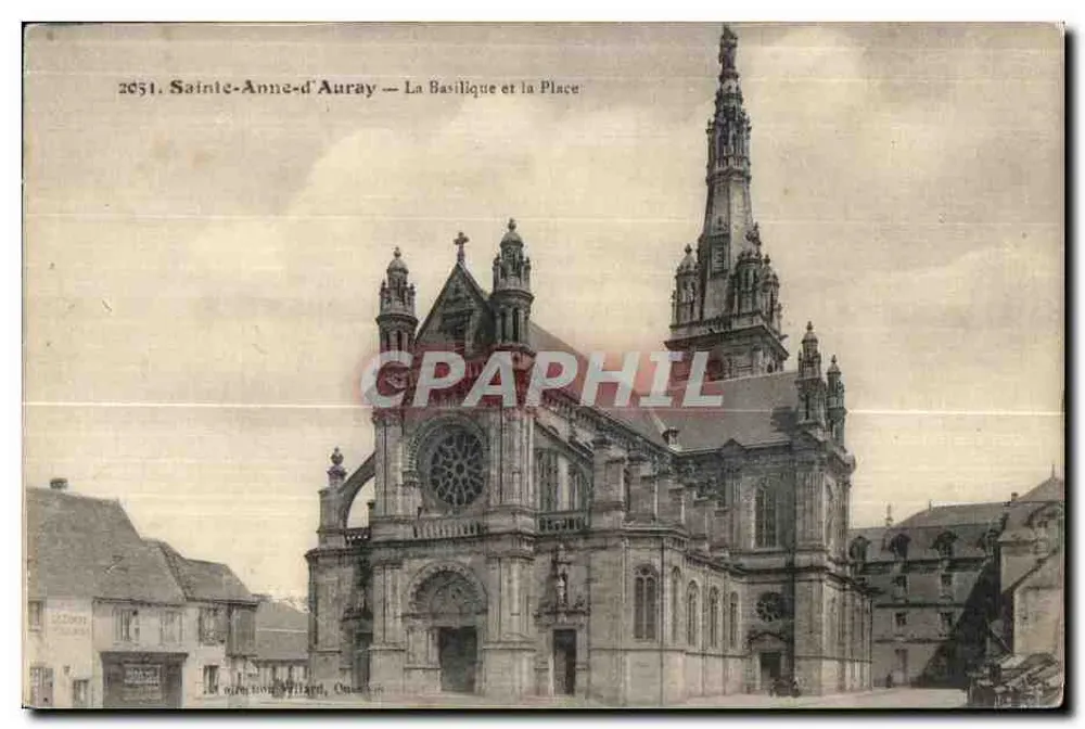 Sainte-Anne-d'Auray — Die Basilika und die Place — Verlag: L. M. L. Villard, West - Vorderseite