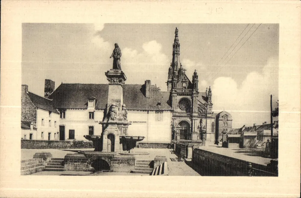 Fontaine und Basilika — Sainte-Anne-d'Auray — Verlag: Léty et Muirien Réunis, Paris - Vorderseite