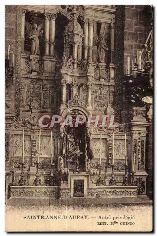 Sainte-Anne-d'Auray — Altar privilegiado — Edit. Mlle Guingo - Frente