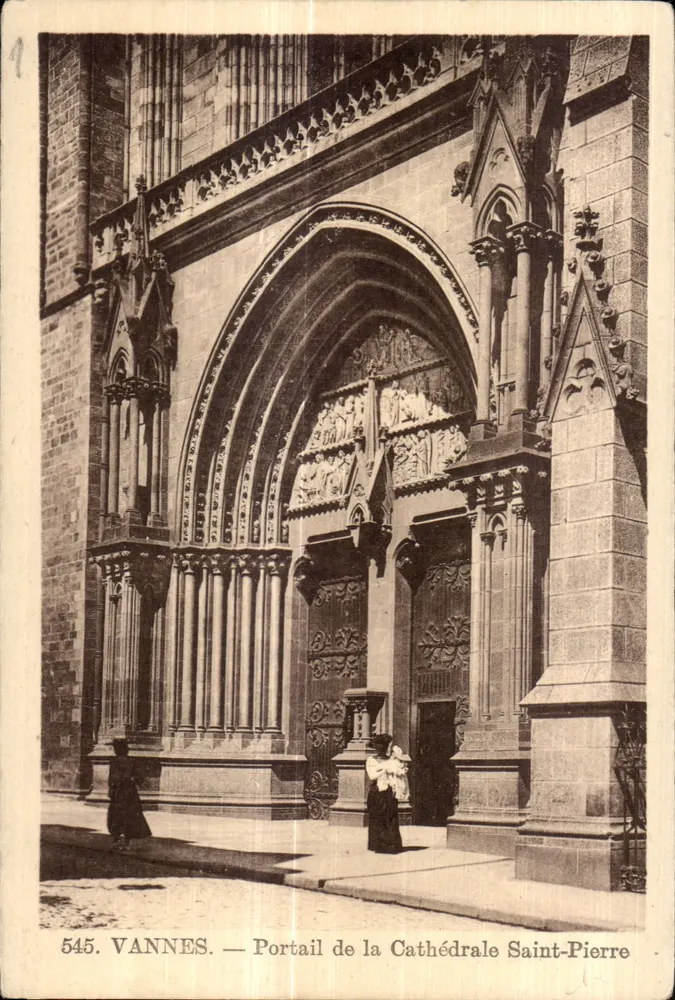 VANNES — Portal der Kathedrale Saint-Pierre — Nr. 545 - Vorderseite