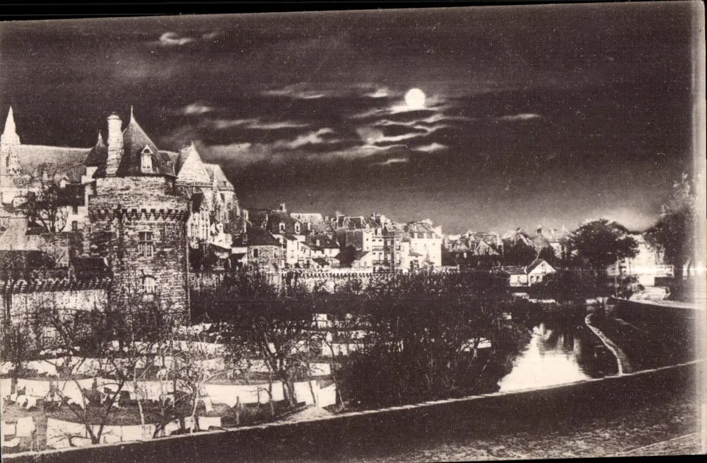 Vannes - Die Mauern im Mondlicht — Verlag Néaumont-Nel, Nr. 2973 - Vorderseite