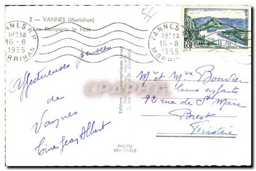 Os Muros à Noite — Vannes (Morbihan) — Lansol - Verso
