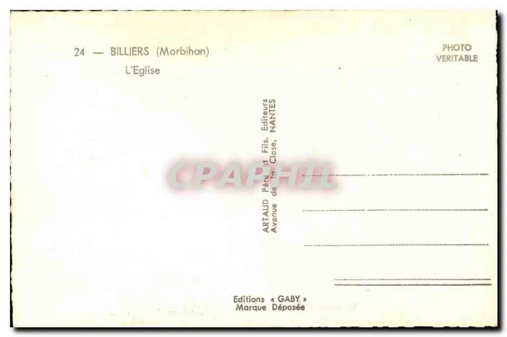 बिलियर्स (मॉर्बिहान) — चर्च — एडिशन्स गैबी - पीछे