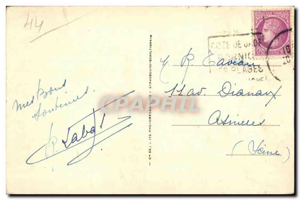 Pornic — As chaminés da Birochère — L.I. - Verso