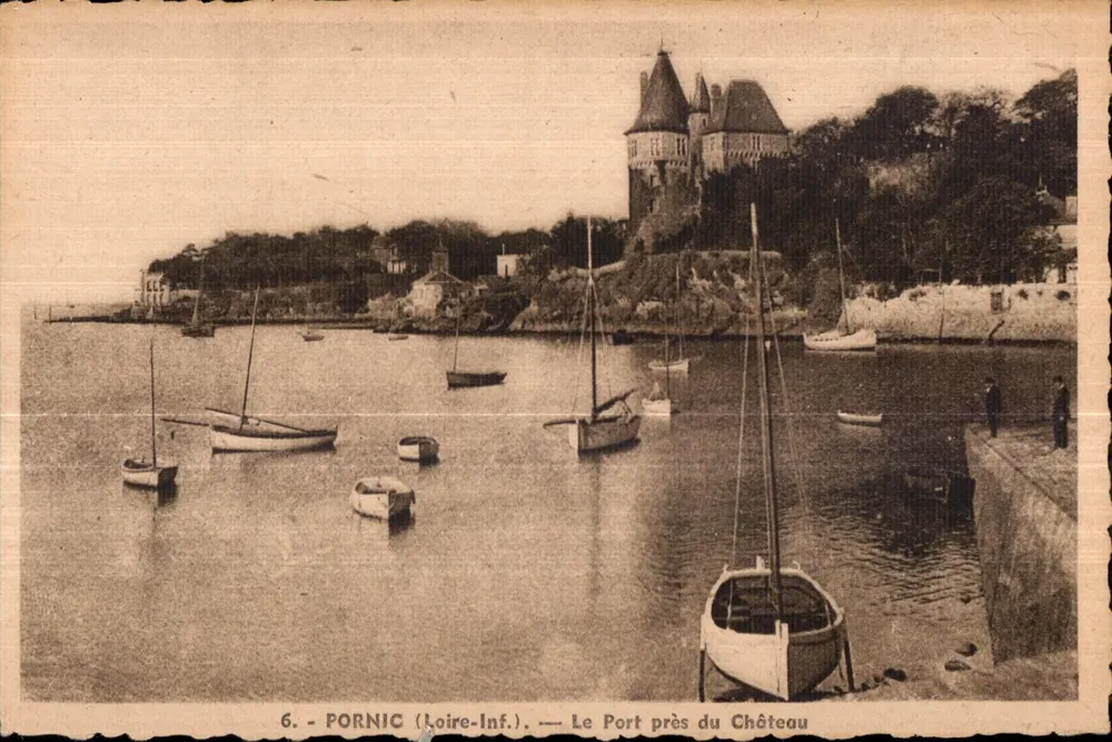 Pornic (Loire-Inf.) — Ansicht des Hafens nahe dem Schloss — F. Chapeau, Nantes - Vorderseite