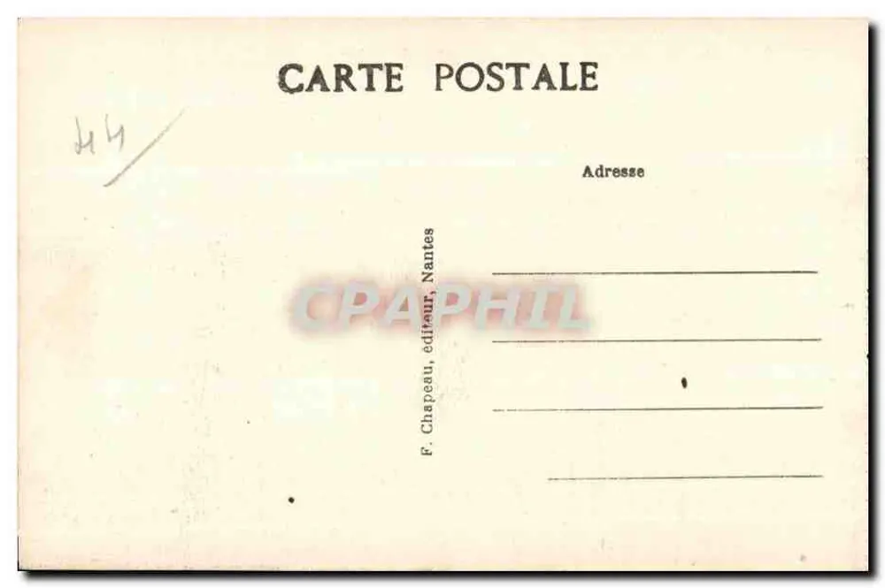 Pornichet (Loire-Inf.) — Im Bois d'Amour, Die Kiefern — F. Chapeau, Nantes - Rückseite