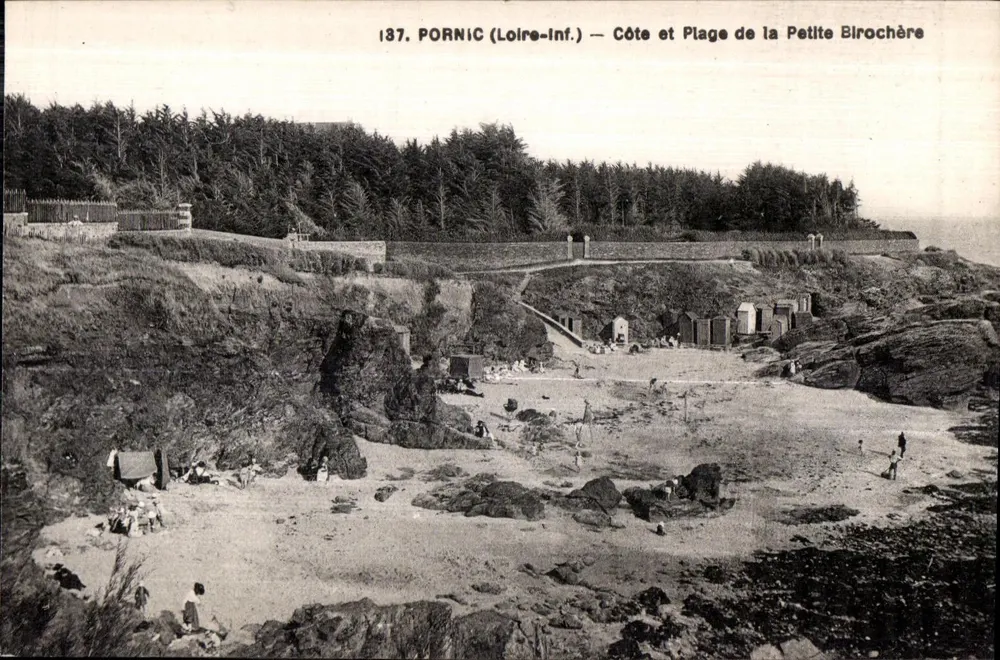 Pornic (Loire-Inf.) — Küste und Strand der Petite Birochère — F. Chepeau, Nantes, Nr. 137 - Vorderseite