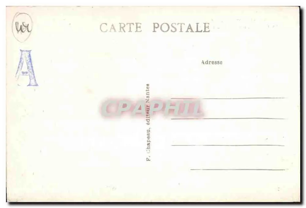 PORNIC (Loire-Inf.) — Das Schloss, aus Gourmalon — F. Chapeau, Verlag Nantes - Rückseite