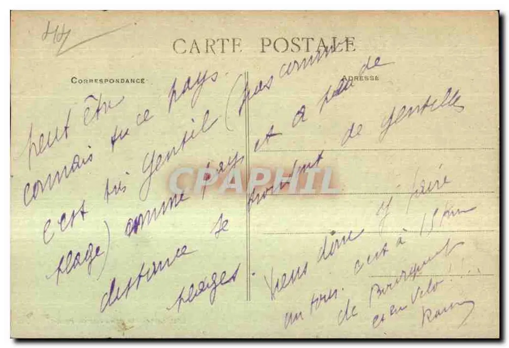 Pornic (L.-Inf.) — Vista geral do Castelo — Ed. Sorel, n° 141 - Verso