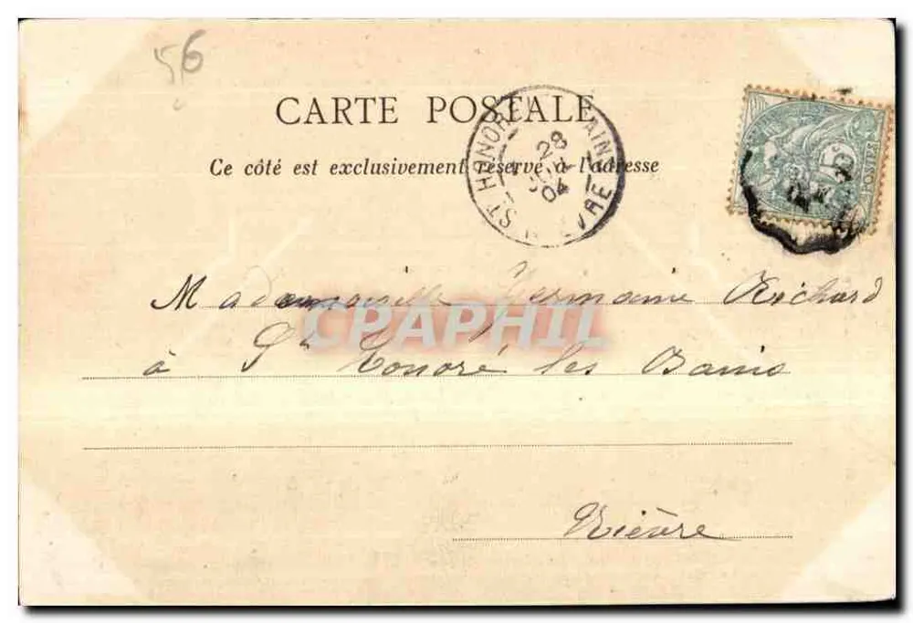 Pontivy - Cour d'honneur des Schlosses Rohan — Bretagne, Verlag G. Chichery, Nr. 37 - Rückseite