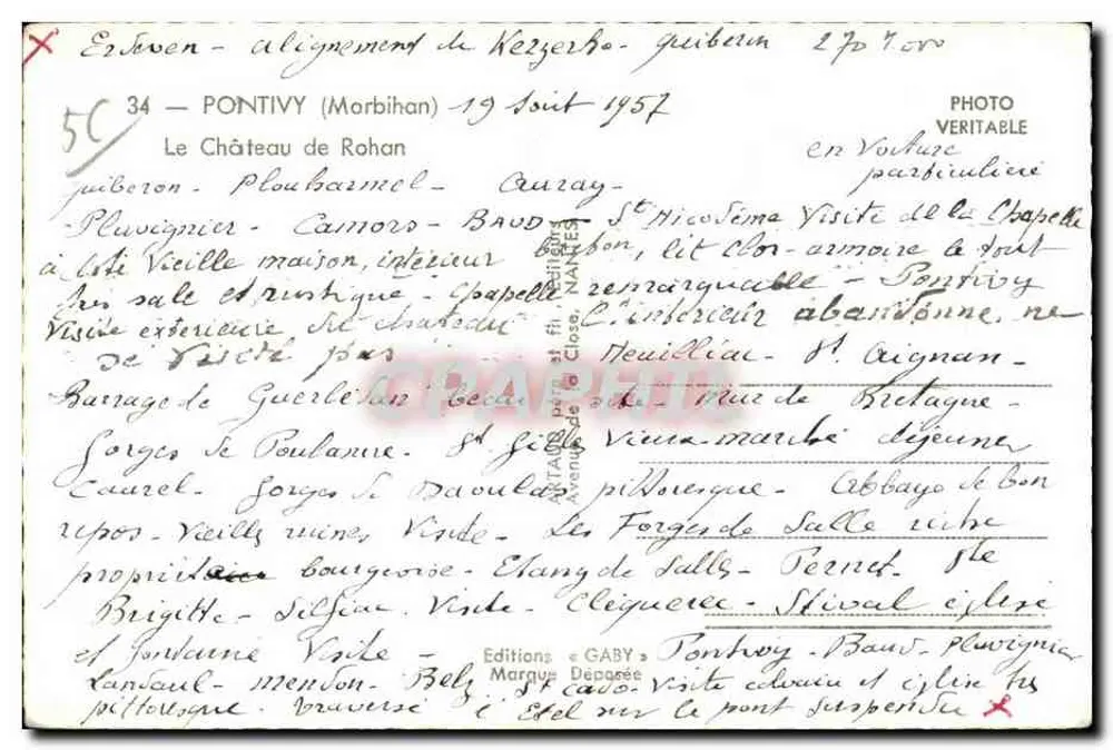 Castello di Rohan — Pontivy (Morbihan) — Editore Gaby - Verso