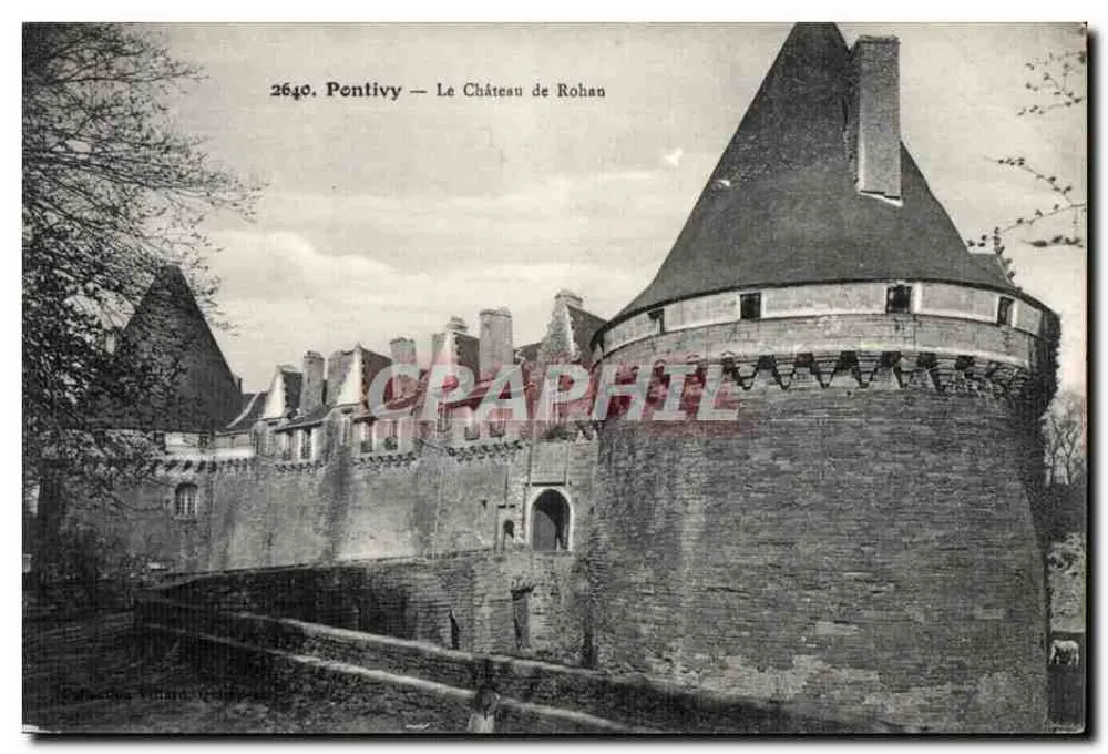 Pontivy — Het Kasteel van Rohan — uitgever V. Gallet, n° 2640 - Voorkant