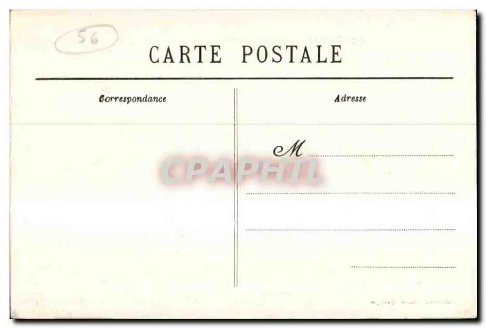 Pontivy — Het Kasteel van Rohan — uitgever V. Gallet, n° 2640 - Achterkant