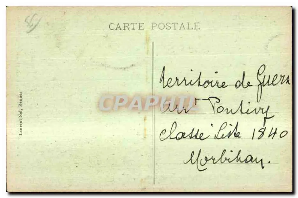 Quelven - Eines der Portale der Kirche — Laurent-Nel, Rennes - Rückseite