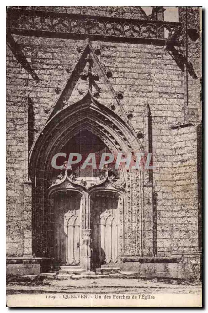 Quelven - Einer der Portale der Kirche — Laurent Nol, Rennes, n°1109 - Vorderseite