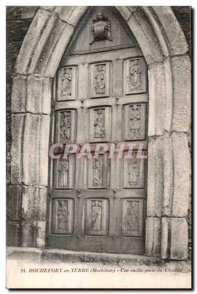 ROCHEFORT-en-TERRE (Morbihan) — Eine alte Tor des Schlosses — J. Nozaïs, Nantes - Vorderseite