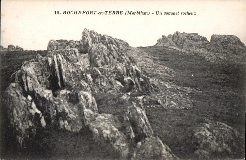 ROCHEFORT-en-TERRE (Morbihan) — Ein felsiger Gipfel — J. Nozaïs, Nantes - Vorderseite