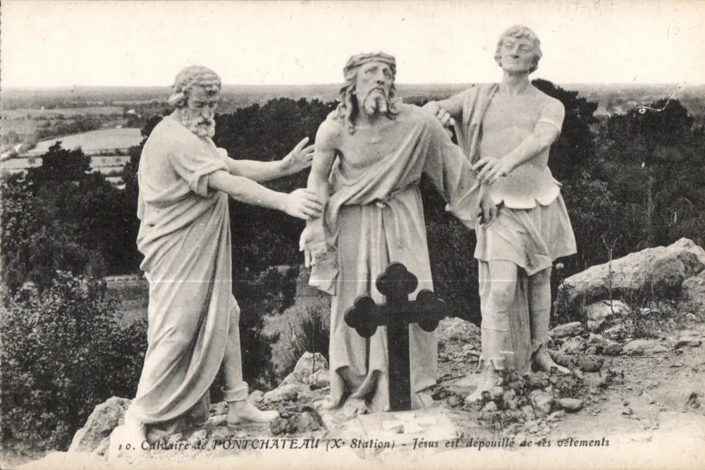 Calvary von PONTCHATEAU — Station X — Jesus wird seiner Kleidung beraubt — Artind & Nozais, Nantes - Vorderseite