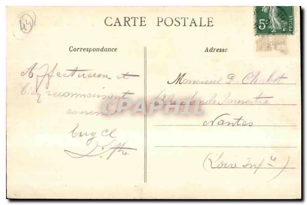 Pontchâteau — O Calvário (XIIa Estação) — editor não identificado - Verso