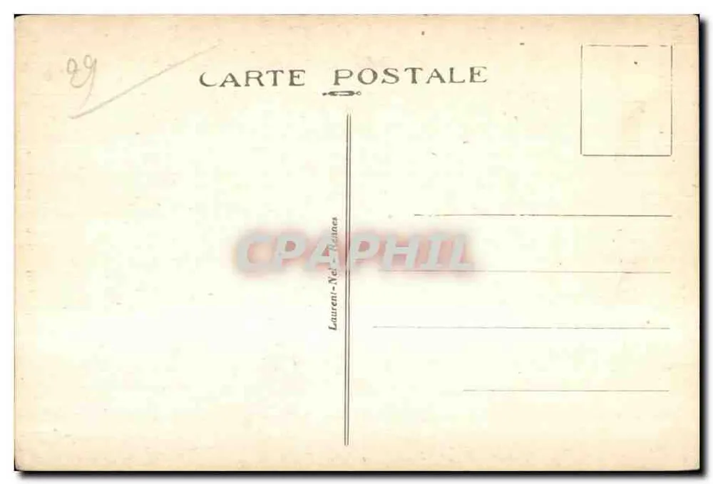 Guimiliau — La Chaire — Éditeur Laurent, Néel-Rennes, n°34 - Verso