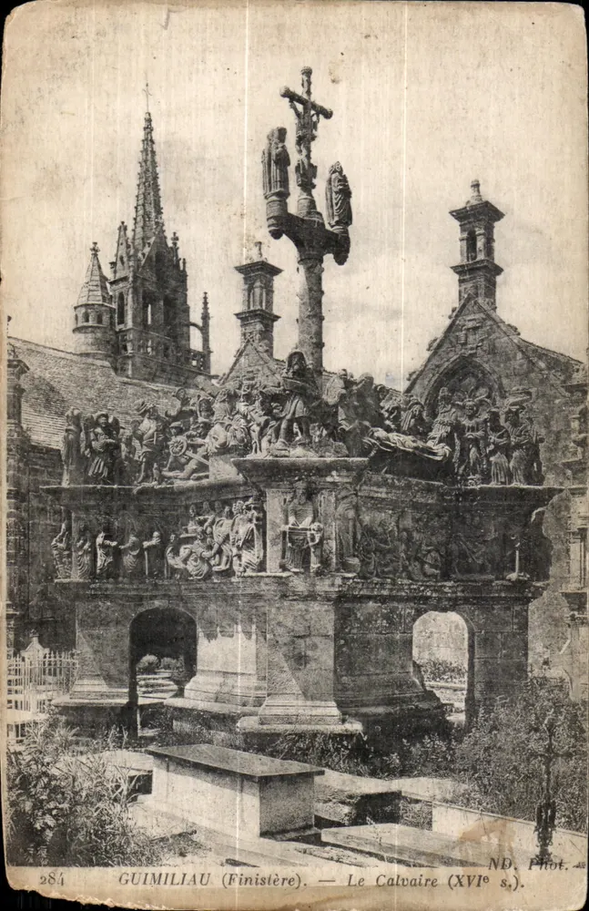 Guimiliau (Finistère) — Der Calvarienberg (16. Jahrhundert) — ND. Phot. - Vorderseite