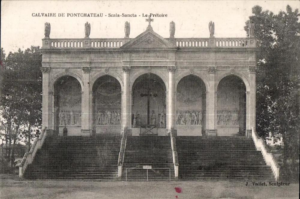 Galvaire de Pontchâteau - Scala-Sancta - Le Prétoire — J. Vallet, Sculpteur - Vorderseite
