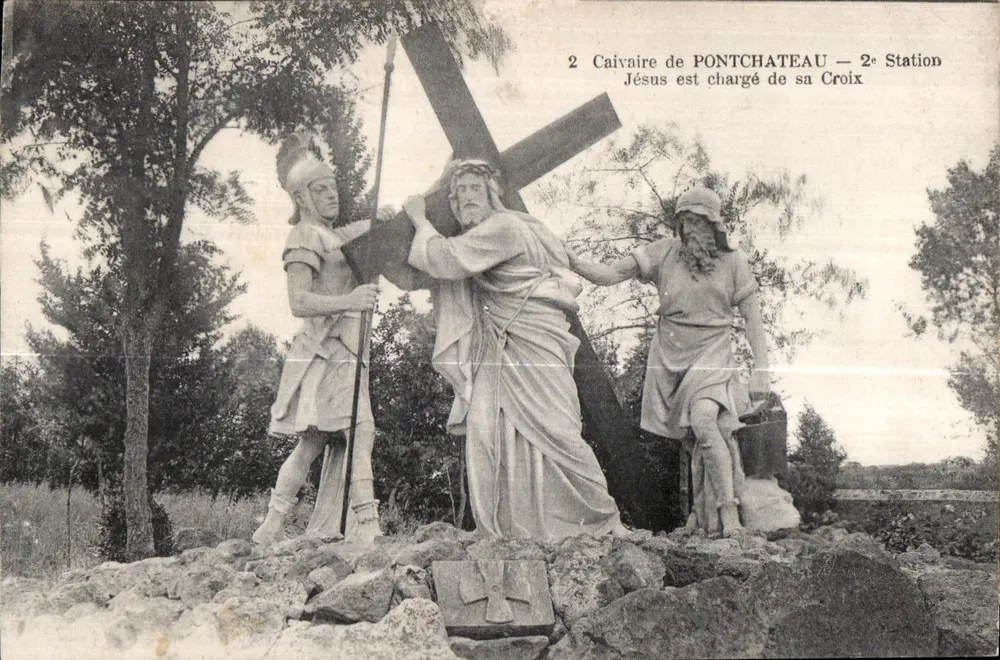 Ansicht von Pontchâteau — 2. Station: Jesus trägt sein Kreuz - Vorderseite
