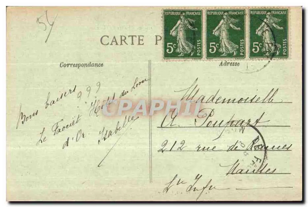 Le Faouet — Die Felsen von Barrigan — Tal der Ellé — Sammlung Vézanne, Quimper - Rückseite