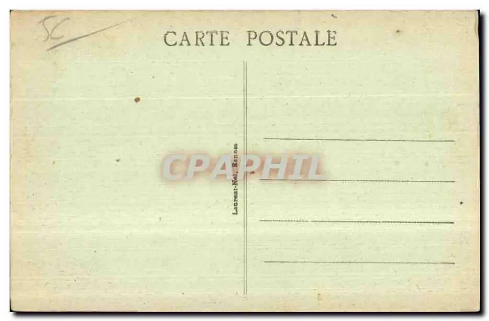 Route du Faouet nach Plouay — Ein Stück des Sees von Pont-Callec — Laurent-Nel, Rennes - Rückseite