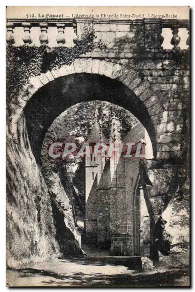 Le Faouët — Der Bogen der Kirche Saint-David, in Sainte-Barbe — n° 512 - Vorderseite