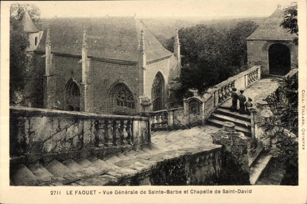 Le Faouët - Allgemeiner Blick auf Sainte-Barbe und Kapelle Saint-David — Coill Villard, Quimper, Nr. 2711 - Vorderseite