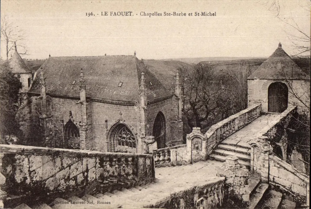 Le Faouët - Capelas Ste-Barbe e St-Michel — Coleção Laurent-Nel, Rennes - Frente