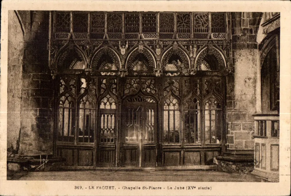 Le Pacuet - Kapelle St-Fiacre - Der Jubé (15. Jahrhundert) - Vorderseite