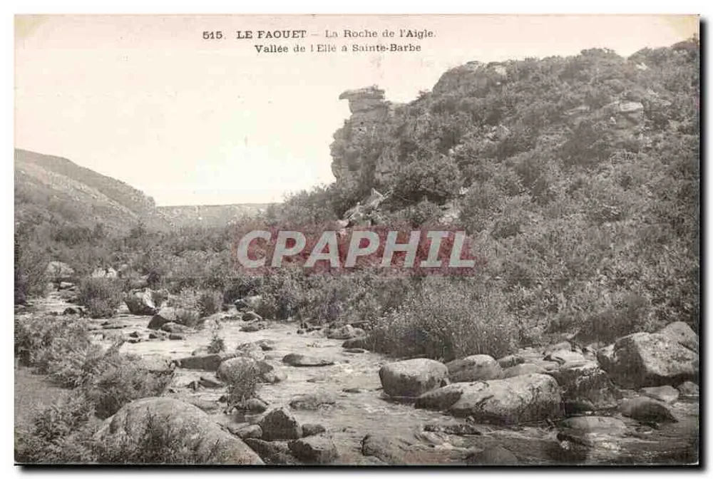 Le Faouët — Die Felsen der Adler — Tal der Ellé bei Sainte-Barbe — n° 515 - Vorderseite