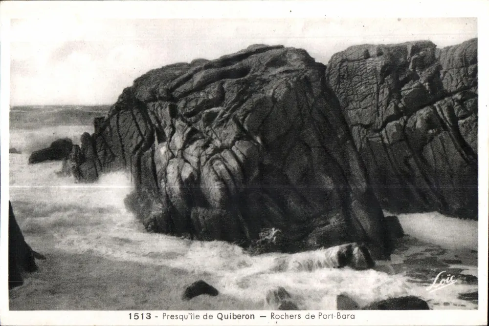 Halbinsel Quiberon — Felsen von Port-Bara — Verlag Loïc, n° 1513 - Vorderseite