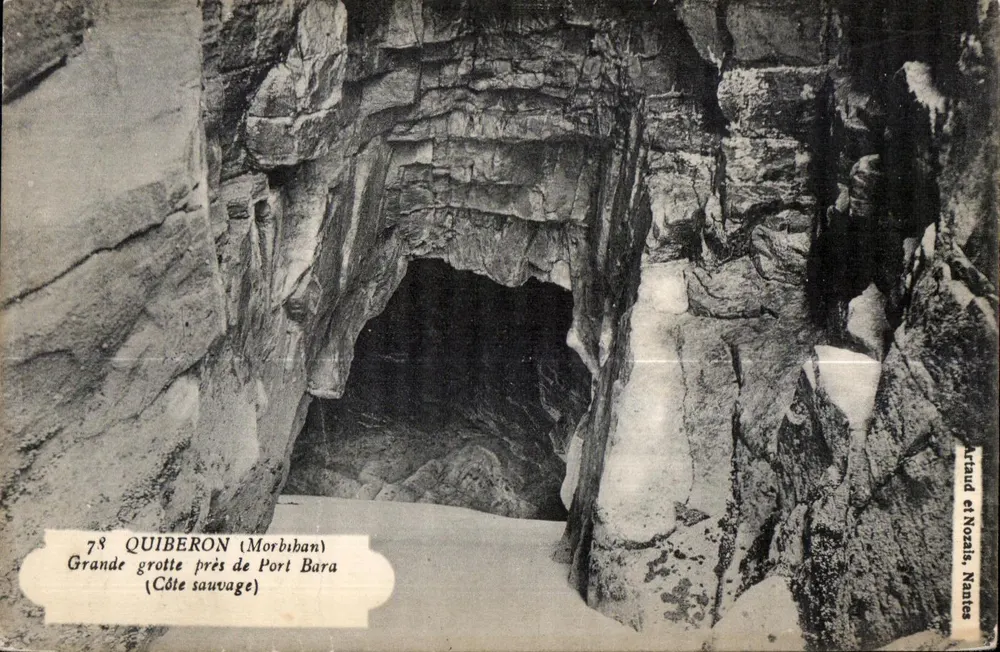 Große Höhle nahe Port Bara — Quiberon (Morbihan) — Artaud et Nozias, Nantes - Vorderseite