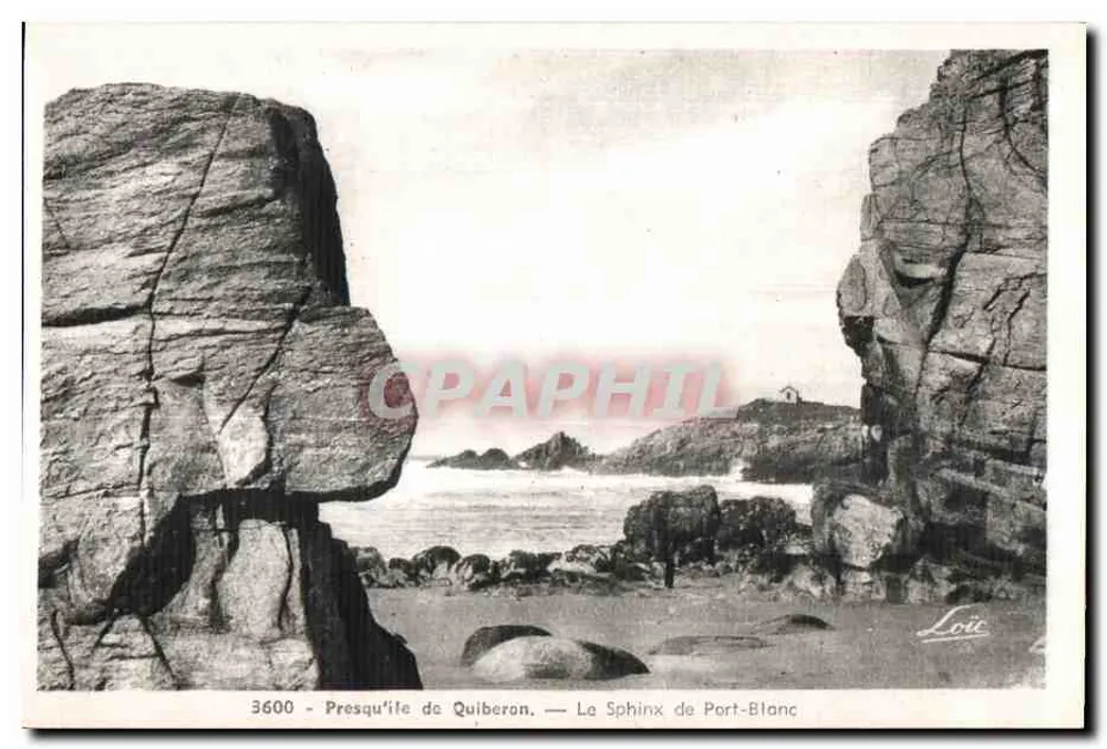 Halbinsel Quiberon — Der Sphinx von Port-Blanc — Edition Messy - Rennes - Vorderseite