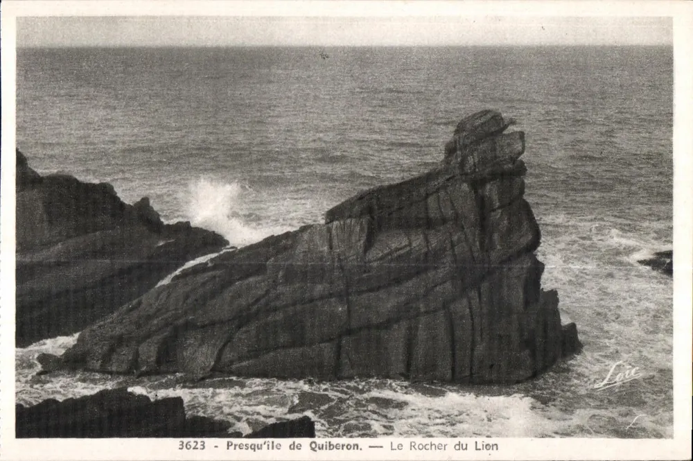 Halbinsel Quiberon — Der Felsen des Löwen — Edition Menny - Rennes - Vorderseite