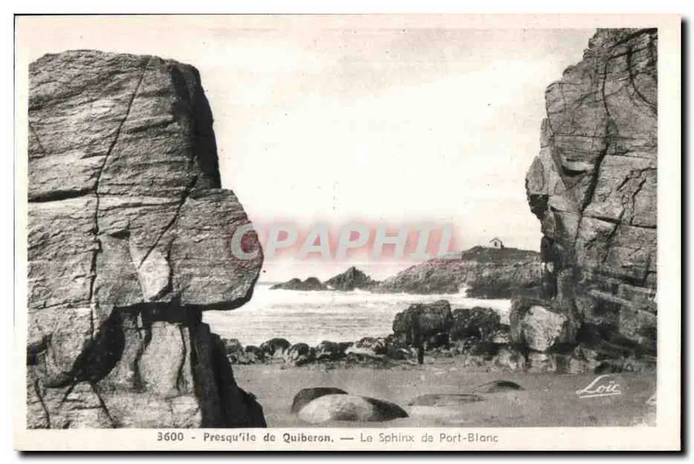 Presqu'île de Quiberon — Der Sphinx von Port-Blanc — Verlag Messan, Nr. 3600 - Vorderseite