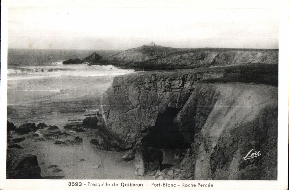 Presqu'île de Quiberon — Port-Blanc — Roche Percée — Loïc — n° 3593 - Vorderseite