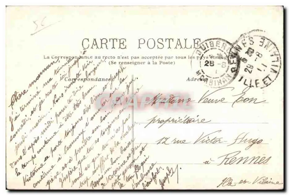 Kerniscob-Höhle — Morbihan — Wilde Küste — Verlag nicht sichtbar - Rückseite