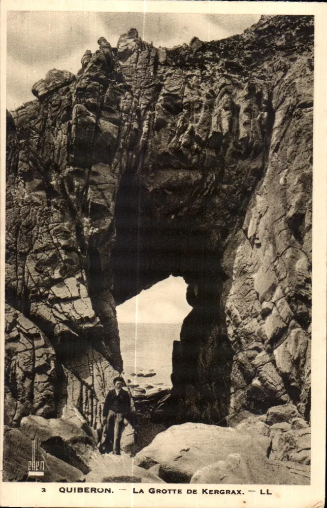 Quiberon — A Gruta de Kergrax — LL - Frente