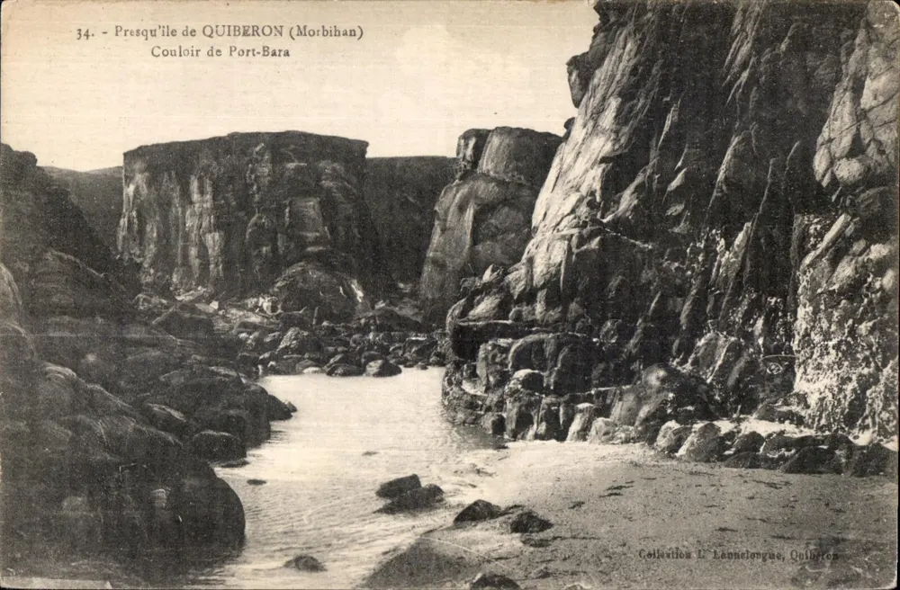 Halbinsel von QUIBERON (Morbihan) — Couloir de Port-Bara — Sammlung L'Annélongue, Quiberon - Vorderseite