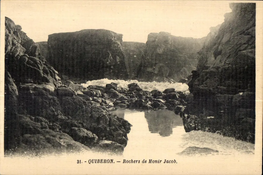 Quiberon — Rochers de Monir Jacob — G. Artaudi, editora - Frente